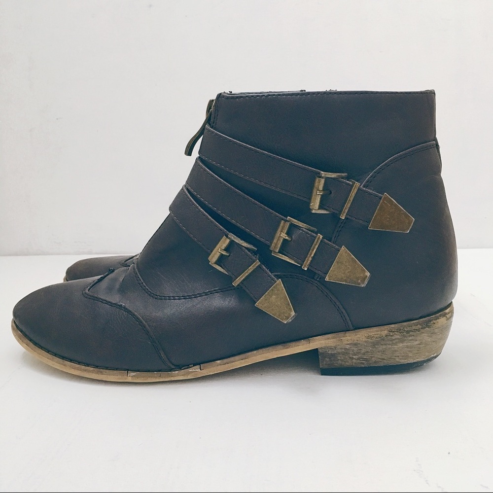 ModCloth Buckle Detail Ankle Boot
